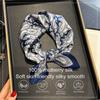 100% Silk Scarf Women Paisley Pattern Square Mulberry Silk Scarves Lady Bag Handle Wrap Tie Kerchief Bandana Luxary Hair Bands