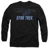 STAR TREK Unisex Adult Enterprise Outline T-Shirt