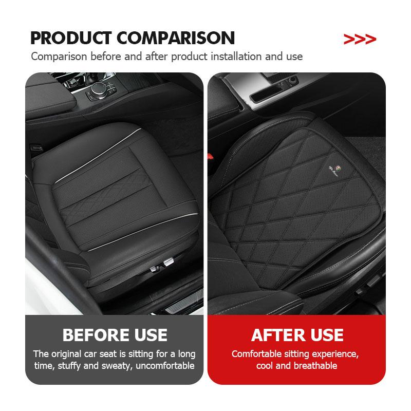 LNYCP1 Perforated Leather Car Seat Cushion Non-slip Heightening Pad For Alfa Romeo GT Stelvio F1 Brera Volante Tonale Gloria Disco
