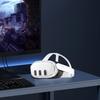 Силиконовый защитный чехол для VR-шлема, противоскользящая прозрачная защитная крышка для VR-шлема, передняя защитная оболочка VR для Meta Quest 3