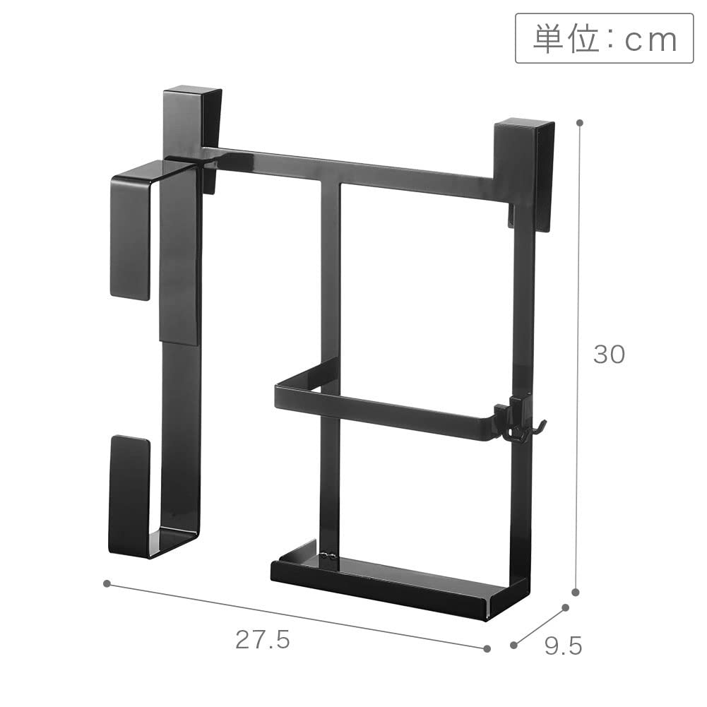 [Yamazaki] 5695 Держатель для бумаги и оберток, черный - для хранения на кухне