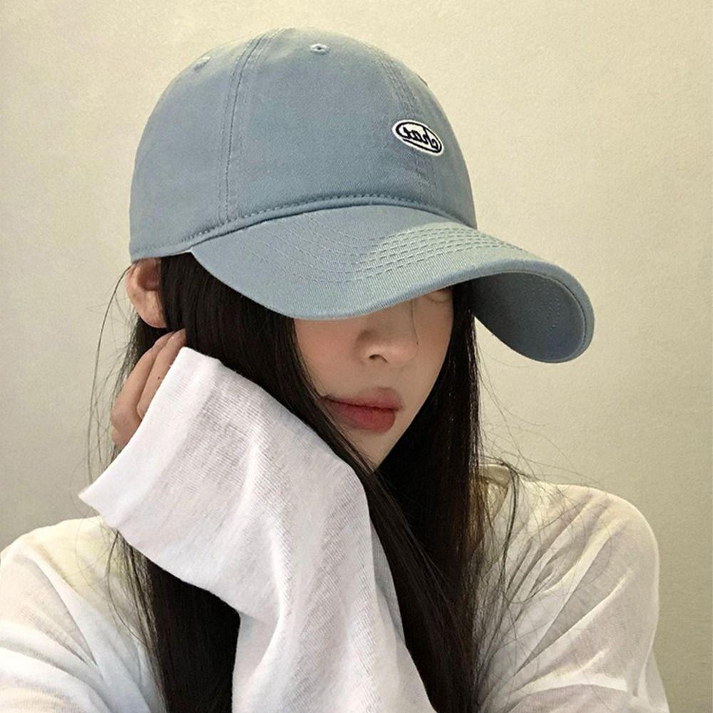 Embroidery Baseball Hat Korean Snapback Cap Casual Peaked Cap Men Women