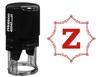 Printtoo Self Inking Rubber Stamp Octagon Celtic Swirl Frame Alphabet Z Monogram Initial R-40 Office