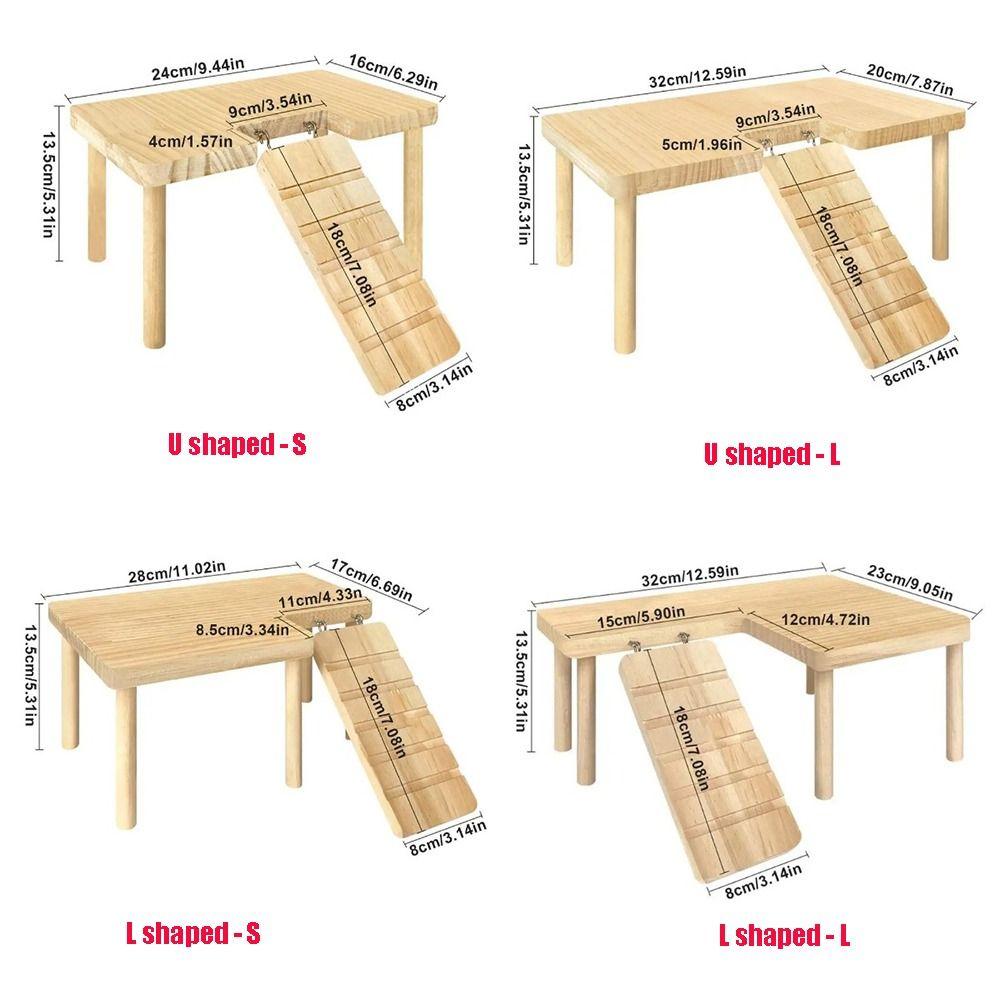 Многофункциональная игрушка-лестница для маленьких домашних животных U-образной/L-образной формы, игрушки для лазания хомяка, доска для прыжков, подарки
