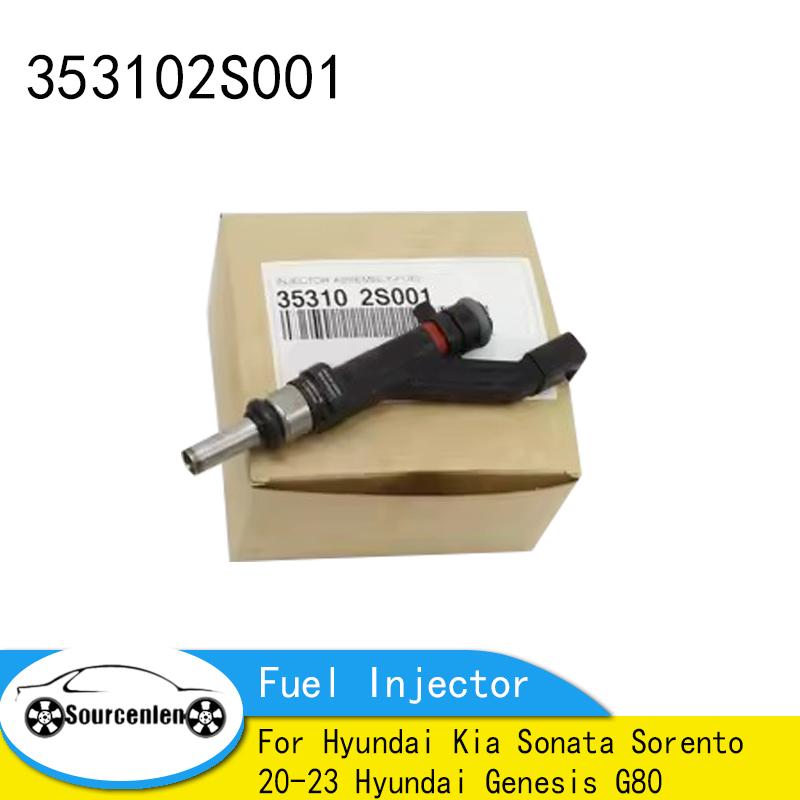 1pcs for Hyundai Kia Sonata Sorento 20-23 Hyundai Genesis G80 Fuel Injector OEM 353102S001 35310-2S001