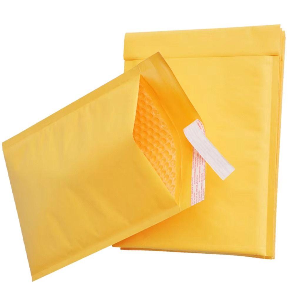 10Pcs Pearlescent Film Shipping Bags Waterproof Kraft Foam Envelope New Bubble Mailers