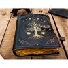 Leather Journal Tree of Life - Genuine Leather Notebooks For Women - Beautiful Journal For Sketches Book Traveling Book Blank Spell Book