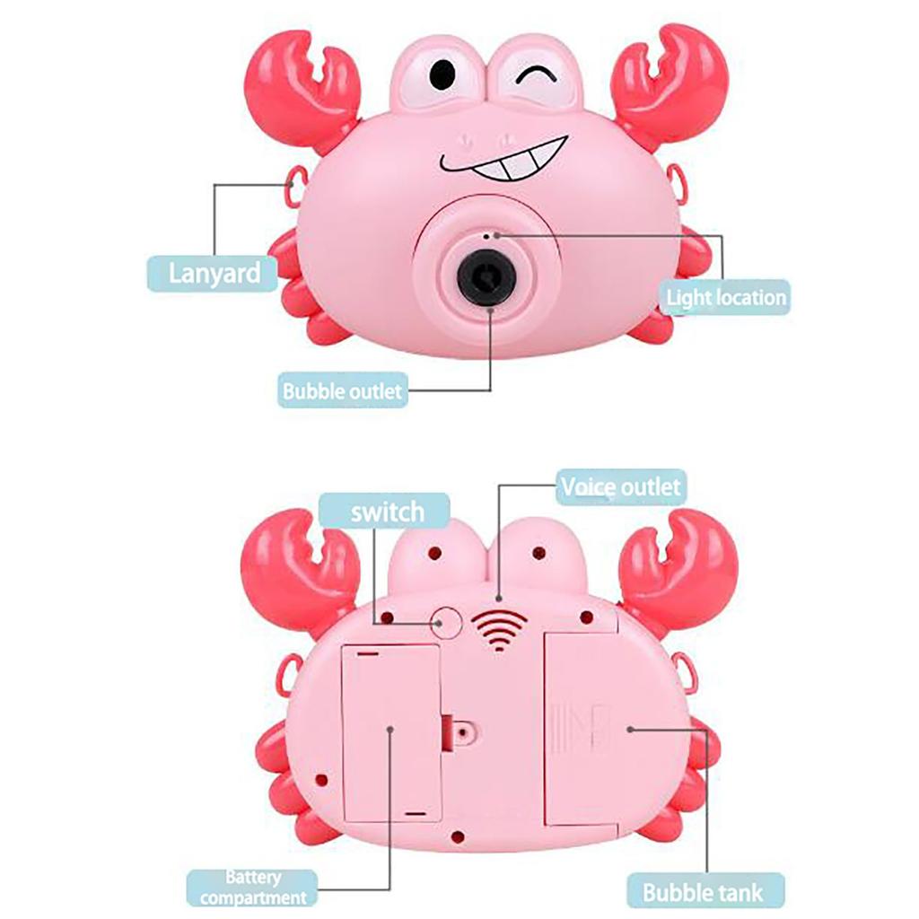 Машина для мыльных пузырей игрушка-краб огнетушитель электрический детский уличный летний игрушка 60 мл