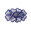 1Pairs 3D Flower Brooch Fabrics Sparkling Rose Brooch Fabrics New Sew-On Applique  Sewing Supplies
