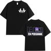JUL "MISE À JOUR" Album Merch T-Shirt Double-Sided DP Logo & Alien Graphic Black Cotton Streetwear Unisex Tee
