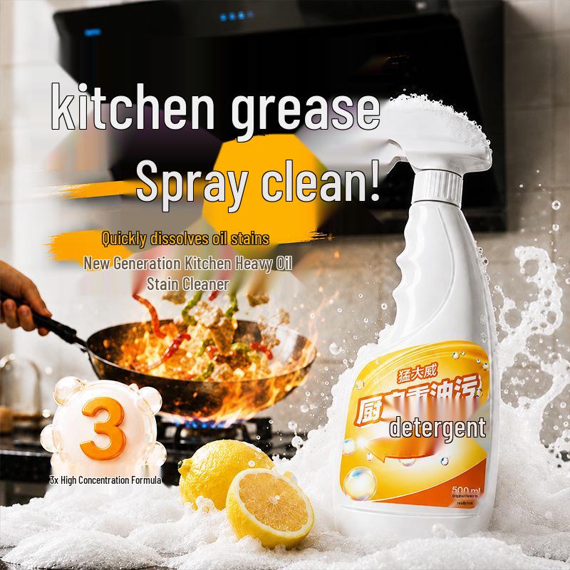 Powerful Kitchen Oil Stain Remover and Degreaser Cleaner for Heavy Stains