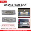 2pcs Canbus For FIAT Panda MK3 MK4 Typ 169 312 319 2003-2012 LED License Number Plate Light Lamp White 12v OEM#:71734797