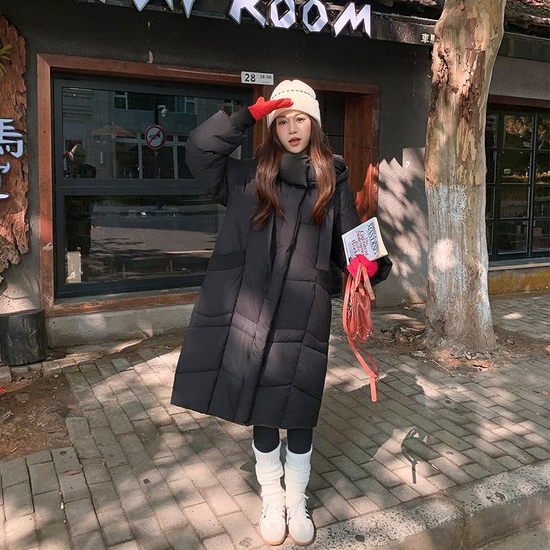 Autumn Winter Thicken Warm Parka Women Casual Sweety Solid Color Big Pocket Loose Hooded Coat Jackets Outwear