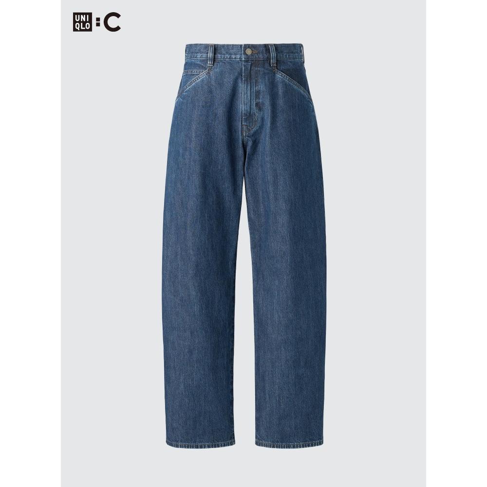 Uniqlo Японские джинсы-бочонки длинные
