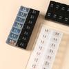 Pill Organizer with Letters Health Care Drop Resistance 7 Days Weekly Tablet Box Portable Classification Large Capacity