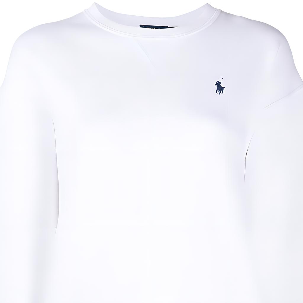 Polo Ralph Lauren FW21 вышитый логотип однотонный пуловер свитшот женский свитшот белый 211794395-002