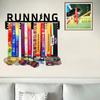 1 шт. Металлический держатель для медалей для бегунов, Настенный дисплей для медалей и кепок, Железный декор 11,81 дюйма для гостиной, спальни, крыльца, Подарок для спортсменов