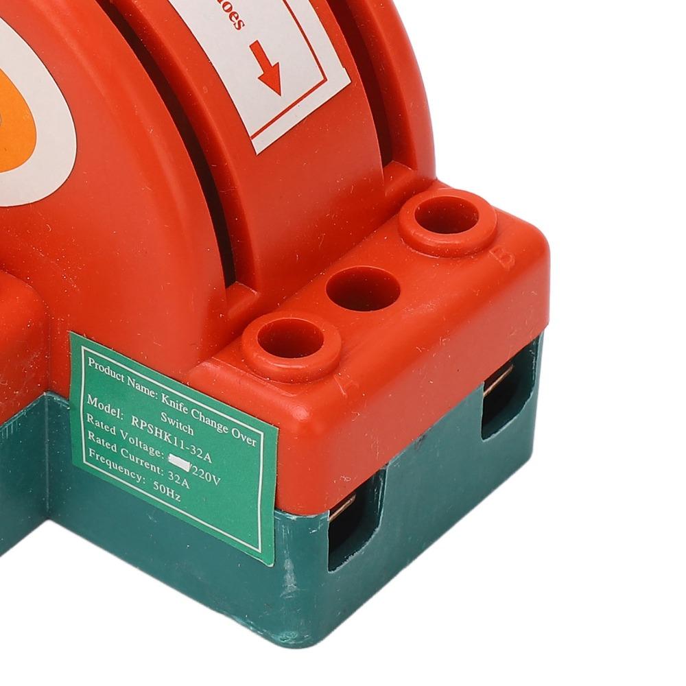 AC230V Disconnect Switch 32A Change Over Switch Double Throw Switch  Switch Over Application
