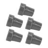 5PCS 22mm Single Angle Cane Tips Imitation Tire Texture Preservative Nonslip Rubber Translucent