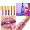 10 Color Womens  Glitter Flip Lipstick Flip Pull  Pearl Lip Gloss 6ml