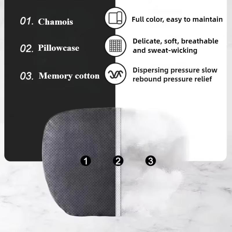 NEW Top Quality Car Headrest Neck Support Seat For Maybach Design S Class Soft Universal Adjustable Car Neck Pillow Waist pillow gdo2