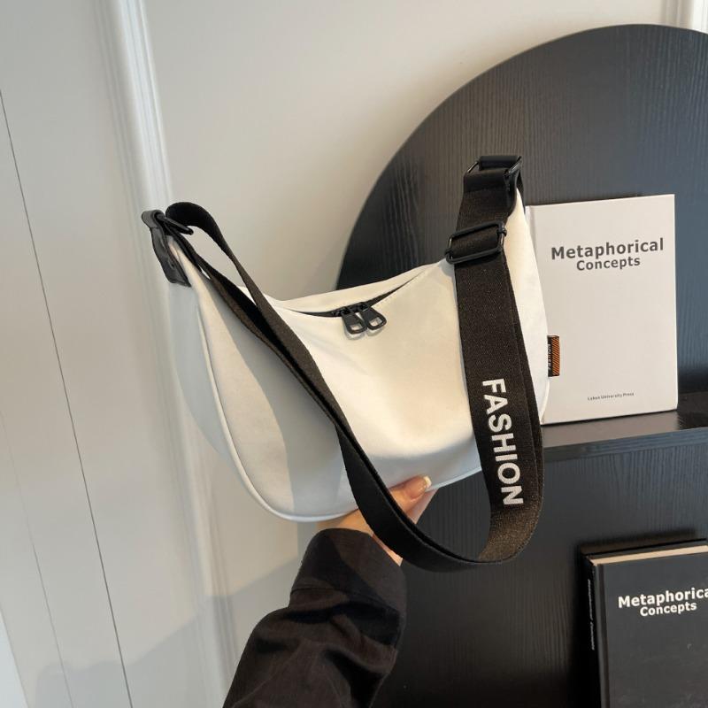 Ladies Slouchy Crescent Bag Niche Minimalist Crossbody Dumpling Bag Sport Casual Large Capacity Single Shoulder Bag