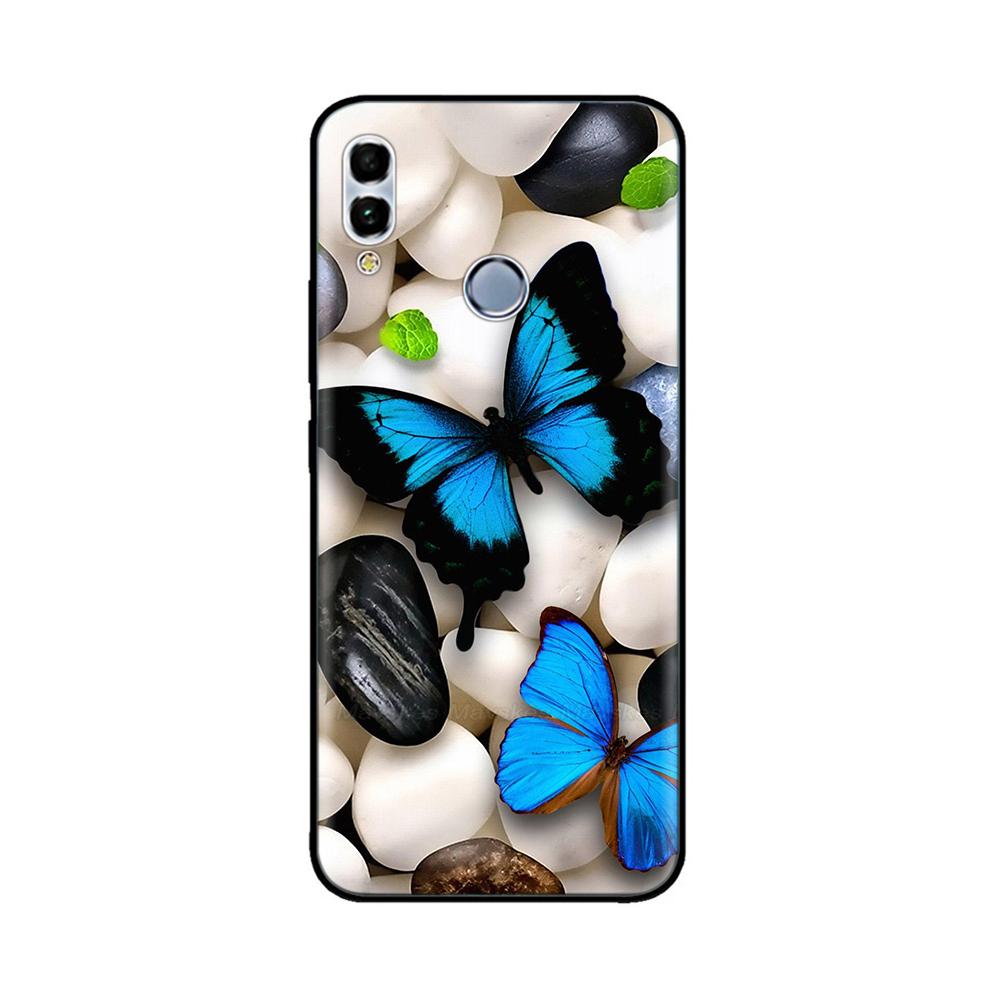 Для Huawei P Smart 2019 6.21" Мягкий Черный Силиконовый Чехол-Задняя Крышка для Телефона Для Huawei P Smart 2019 POT-LX1 POT-LX3 POT LX1 Чехол-Сумка