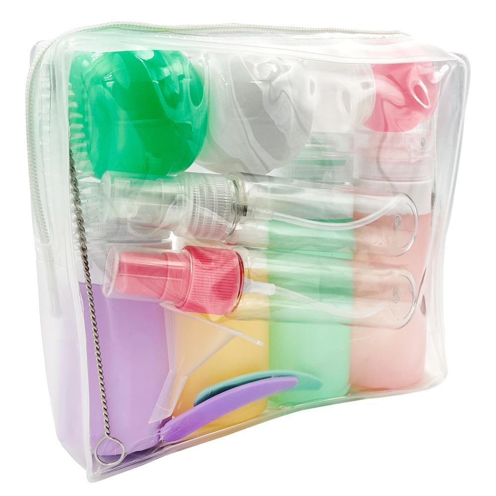 Набор дорожных мини-бутылочек с распылителем, для лосьона, шампуня, пустые контейнеры для жидкости, портативный инструмент