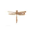 Chinese Style Copper Insect Tea Pet Vintage Dragonfly Figurines Miniatures Desktop Simulation Animal Ornaments Home Decorations