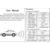 1Xпрофессиональный зуммер датчика парковки автомобиля 4 датчика 13 мм Parktronic Оригинальный плоский