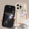 Модный чехол для телефона iPhone 15 14 13 12 11 Pro Max X XR XS Max 7 8 Plus SE3 Flower Aesthetics Girl Phone Cases Silicone Противоударный бампер задняя крышка