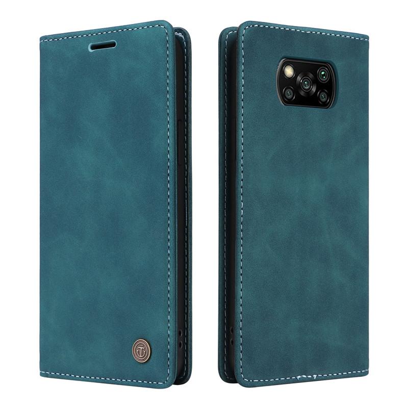 Ретро матовый роскошный флип-чехол-кошелек для Xiaomi Poco X3 Pro M3 C3 C31 F3 PocoX3 NFC PocoM3 PocoF3 однотонный чехол для телефона Coque