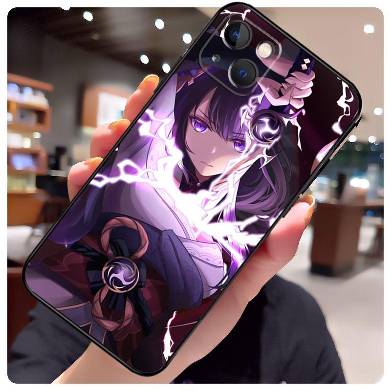 Genshin Impact Raiden Shogun Baal Case For iPhone 17 Pro Max 15 14 13 11 12 16 Pro Max mini 15 16 Plus 16e 17 Air Phone Cover