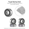 10PCS 608 2RS /608ZZ Ball Bearings – Bearing Steel and Double Rubber Sealed Miniature Deep Groove Ball Bearings