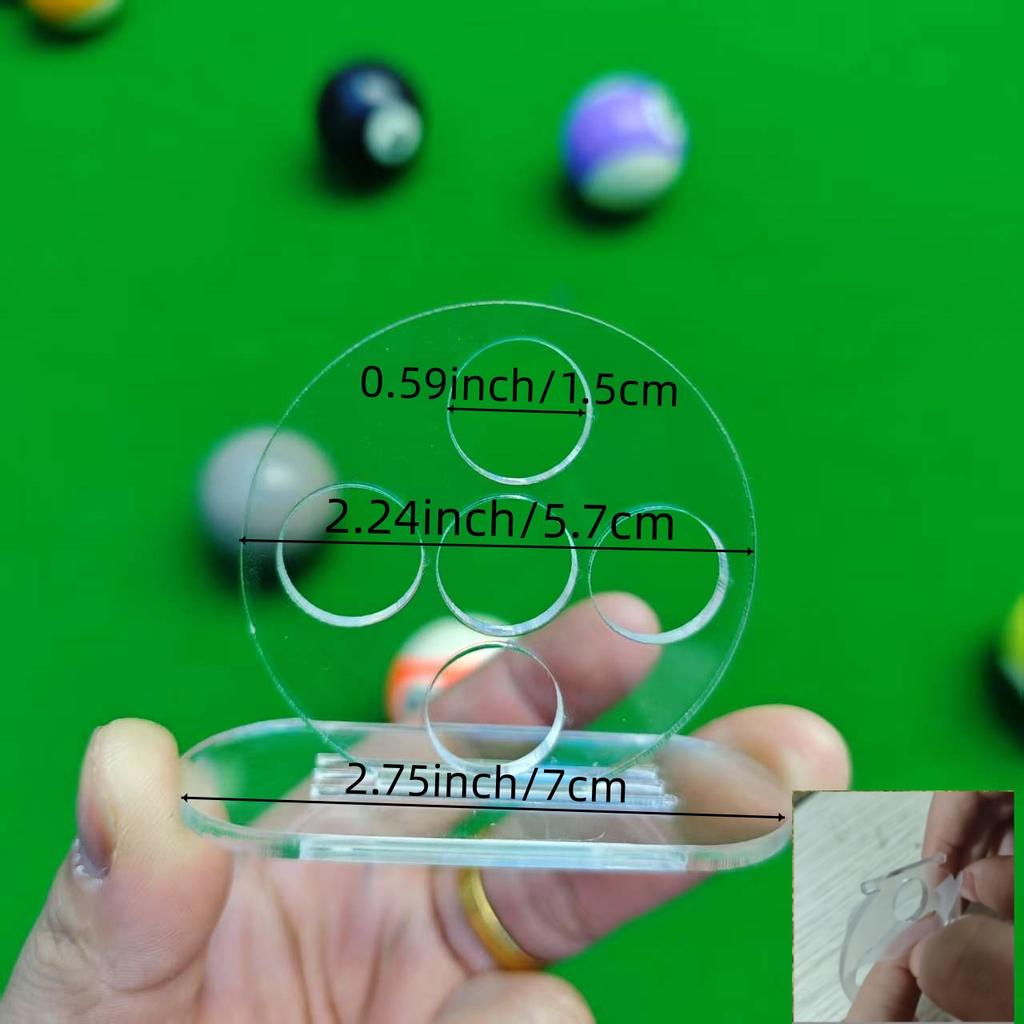 1PC 5-Hole Billiard Cue Stroke Practice Trainer Straightness Training Acrylic Aiming Tool Billiards Accessories