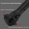 Universal Ratchet Drill Chuck Key Wrench Non-Slip Handle Ergonomic Design 2-in-1 Double Head Spanner Repair Wrench Tool
