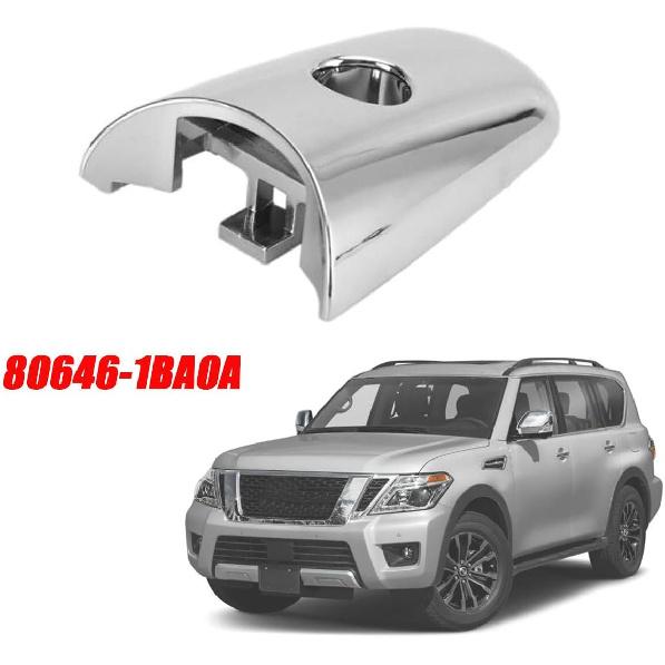 Front Car Exterior Door Handle Cover w/ Keyhole for Nissan Armada 2017-2020