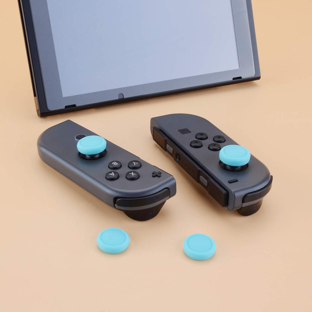 EXtremeRate PlayVital Милые накладки на стики джойстика Switch для Switch и Силиконовые чехлы для аналоговых стиков, Switch, Lite, OLED, Joy-Con [Bondi