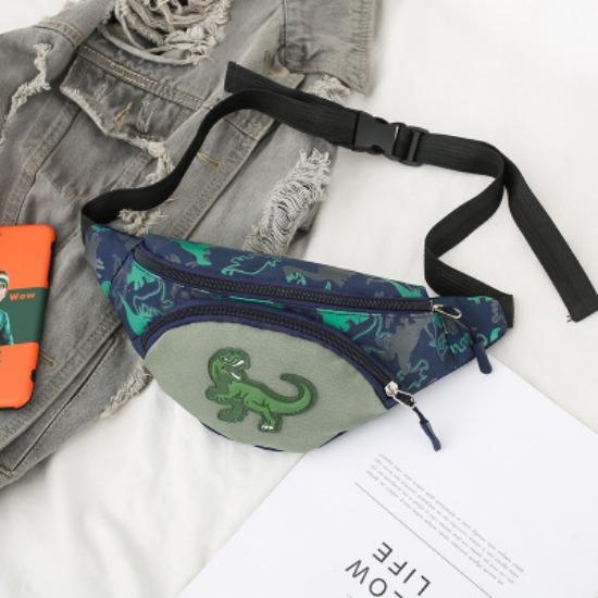 Милые сумки для хранения динозавров с героями мультфильмов для детей, наушники, сумка для денег, органайзер, модная нагрудная поясная сумка, детская поясная сумка