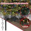 Artificial Tree Height Extender 0.5-1.25 Inch Christmas Tree Base Height Extender With 3 Fixing Screws Metal Extension Pole