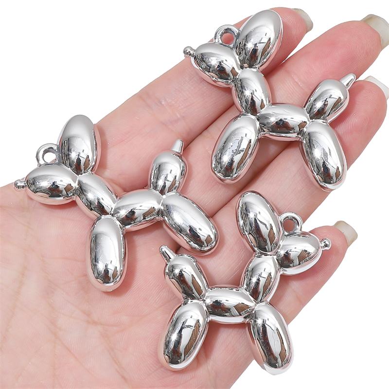 1/2 шт. акриловый гальванический УФ-шар подвеска в форме собаки подвески для изготовления ювелирных изделий своими руками серьги-браслеты