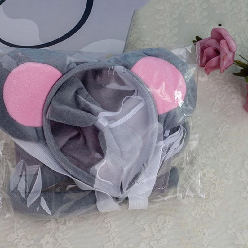 Костюм мыши на Хэллоуин, Набор для переодевания в животное, Включает ободок с ушками мыши, хвост, нос, бабочку для детской вечеринки-косплея на Хэллоуин