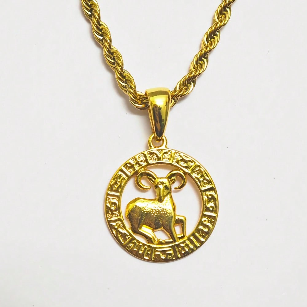 Астрология 12 Созвездий Гороскоп Зодиак Подвеска на Шнурке Ожерелье 22" для Женщин Мужчин