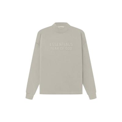 Fear of God Essentials Свободный свитшот с круглым вырезом SS23 с принтом логотипа тюленя Мужской свитшот Seal-Grey FOG-SS23-022