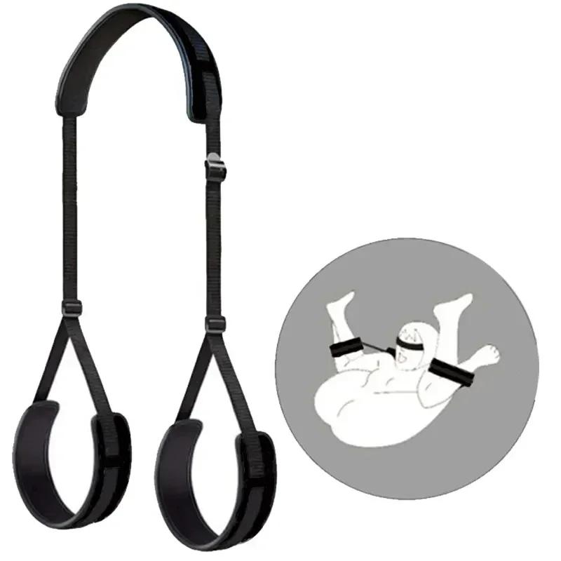 BDSM Набор Игрушек для Секса с Открытыми Бедрами для Взрослых Пар - Регулируемый Рабский Секс-Игрушка С Открытыми Ногами с Эротической Игровой Повязкой и Подушкой для Шеи