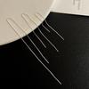 Trend S925 Silver Needle Long Earrings Wire Tassel Chain   Drop Earring Women's Ear Line Straight Hanging Earings Jewelry Gifts