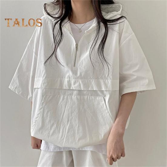 2 шт./компл., женские шорты с капюшоном, комплект с половиной молнии с капюшоном, рукав три четверти, свободный топ с большим карманом, эластичный пояс, короткие штаны, тонкий повседневный спортивный наряд