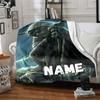 Custom Name Despicable Minions Party blanket for Couch & Bed, Plush Cozy Fuzzy Blanket Super Soft & Warm Blankets for Fall and Winter. 09081