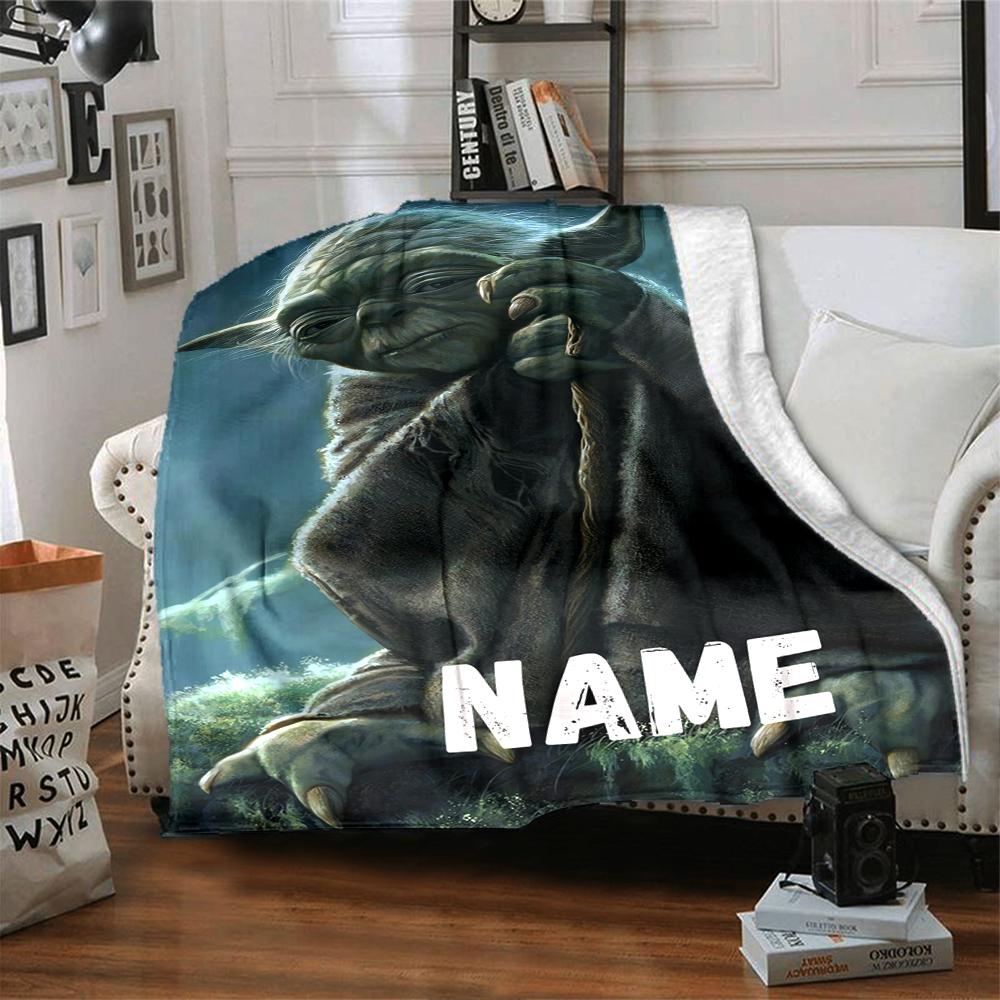 Custom Name Despicable Minions Party blanket for Couch & Bed, Plush Cozy Fuzzy Blanket Super Soft & Warm Blankets for Fall and Winter. 09081