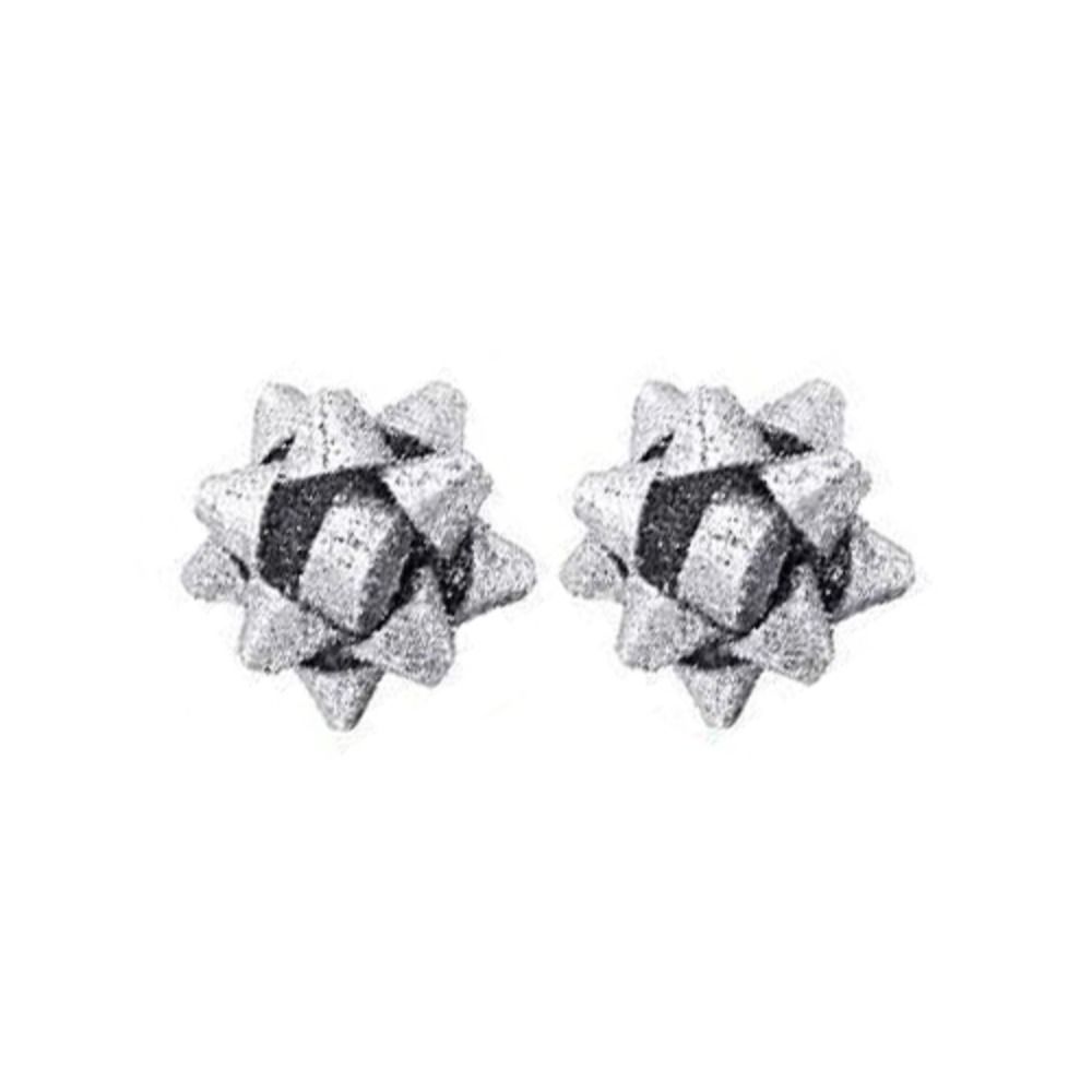 Pull Bows Creative Xmas Earrings Star Ribbon Star Lace Ribbon Earrings  New Year